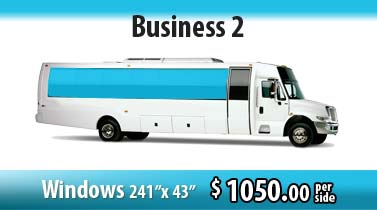 bus wrap business: all windows signage