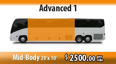 bus wrap advanced: mid body signage