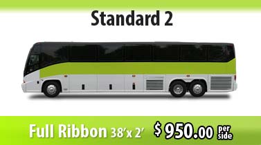 bus wrap standard: full ribbon signage